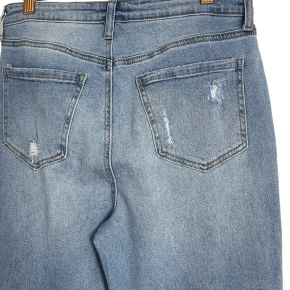 ✨SOLD✨Abound Womens Size 27 High Rise Button Fly Distressed Light Wash Jeans - Picture 6 of 8